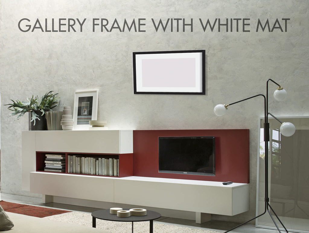 Gallery Frame with Mat on Wall