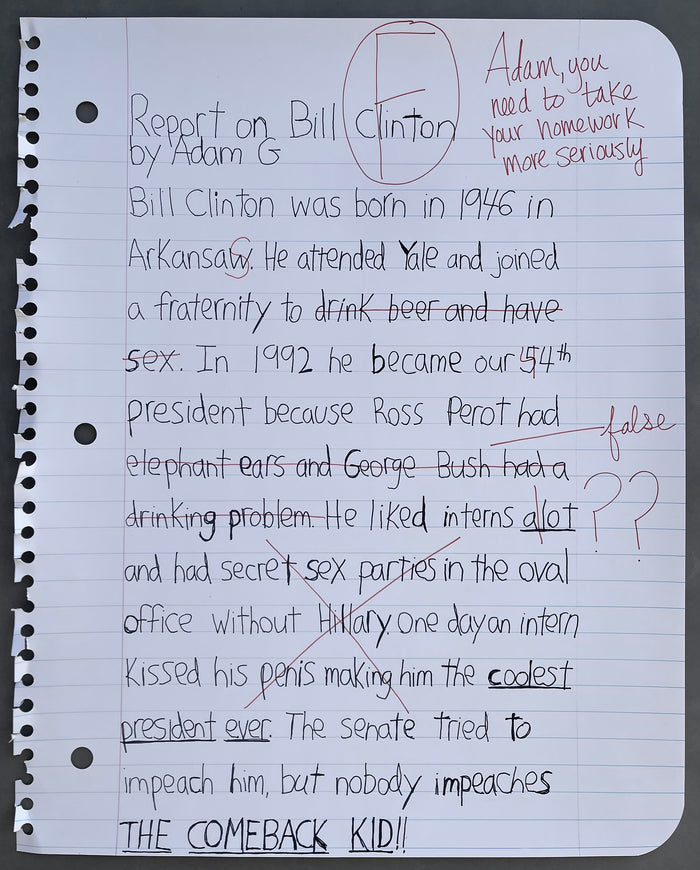 Report on Bill Clinton
