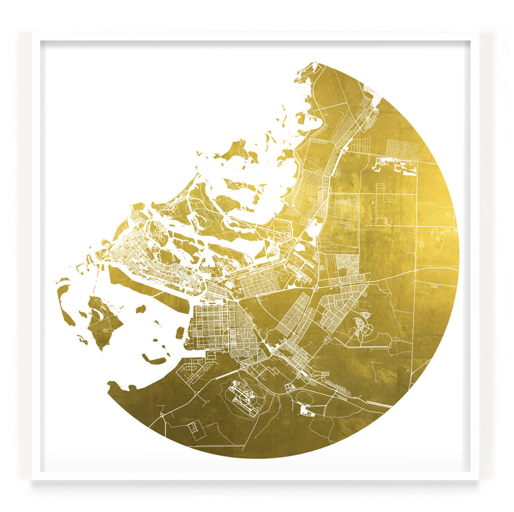 Mappa Mundi Abu Dhabi (24 Karat Gold)