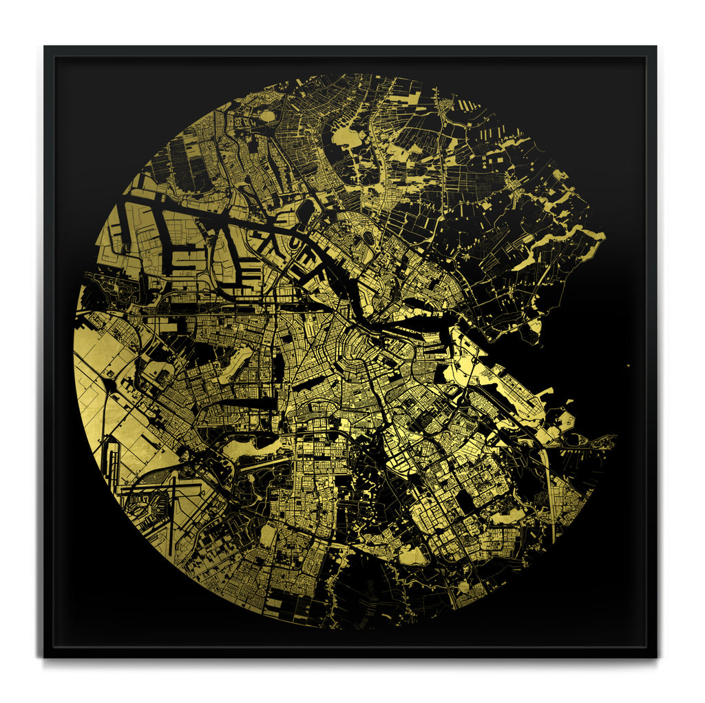 Mappa Mundi Amsterdam (24 Karat Gold)