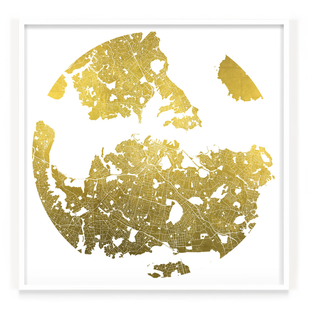 Mappa Mundi Auckland (24 Karat Gold)