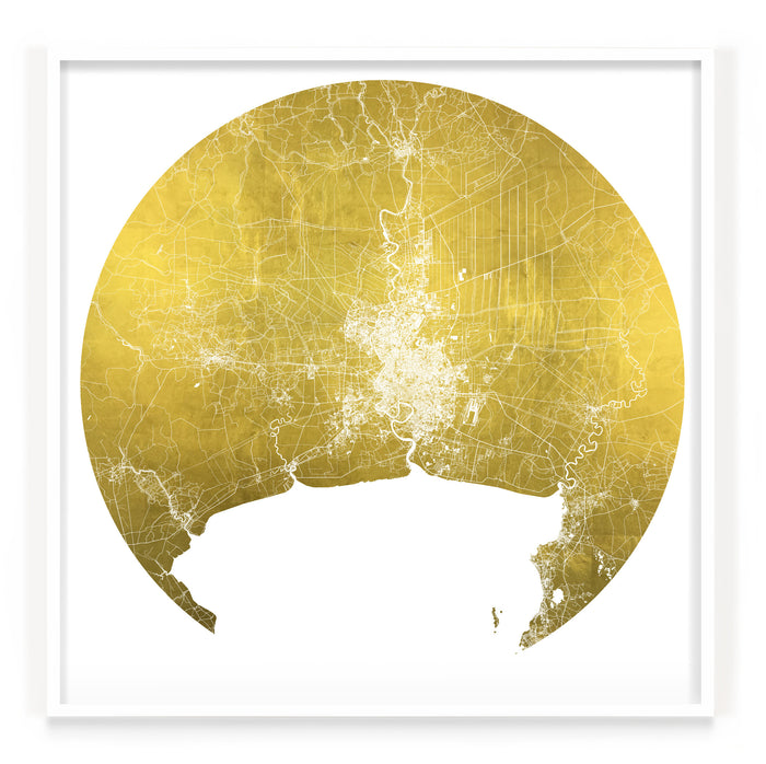 Mappa Mundi Bangkok (Greater) (24 Karat Gold)
