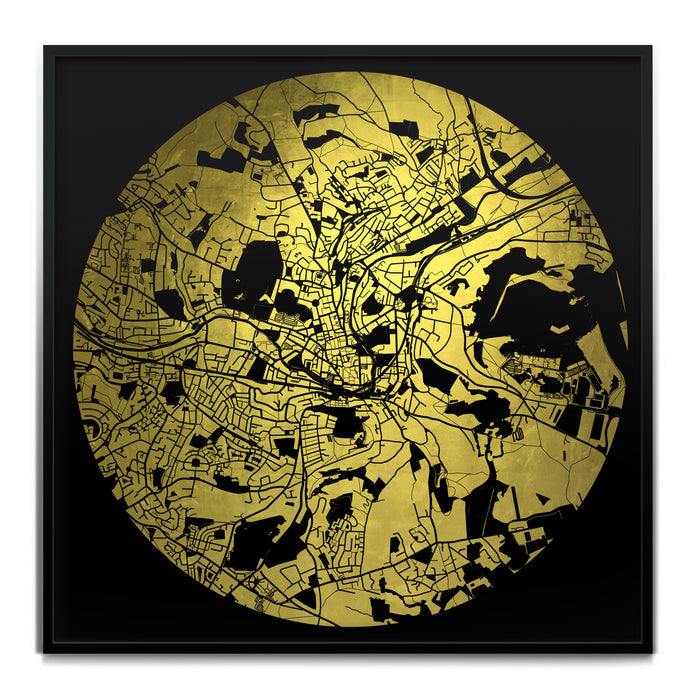 Mappa Mundi Bath (24 Karat Gold)
