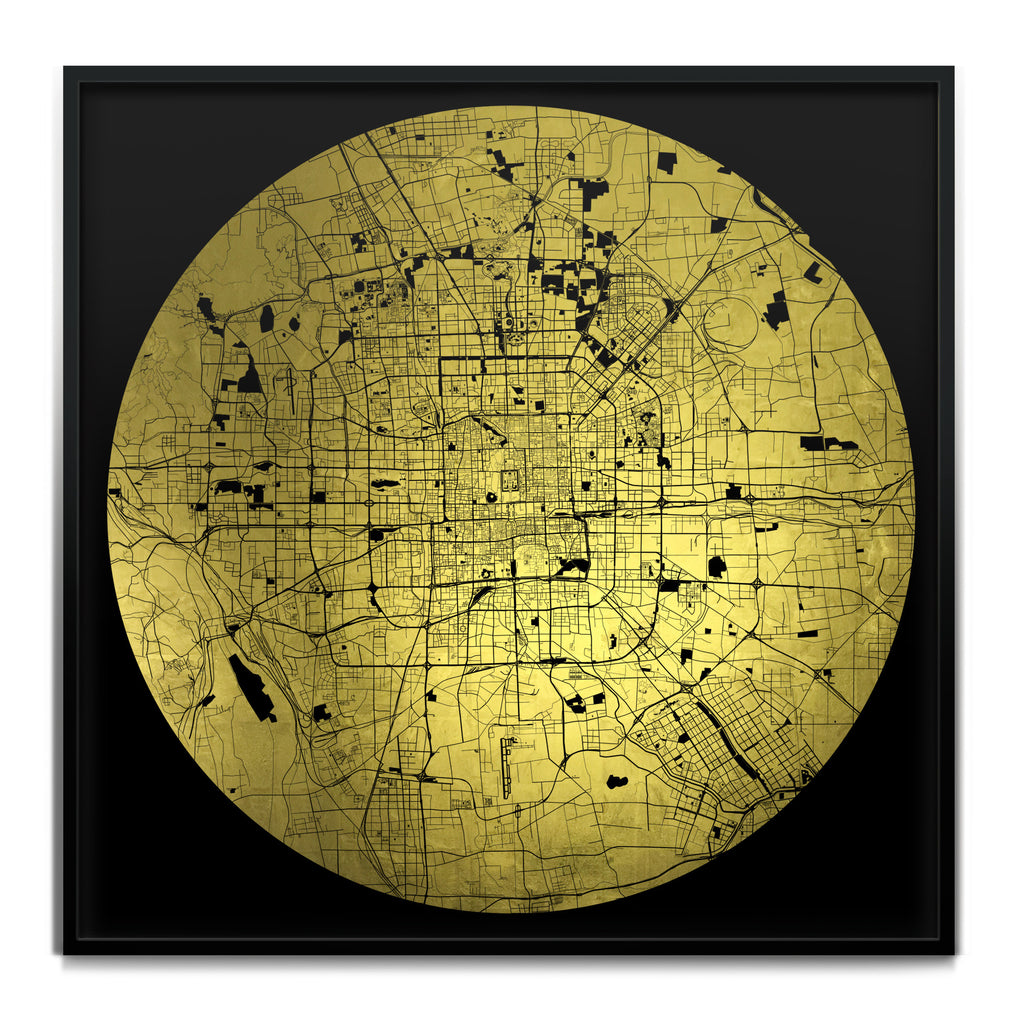 Mappa Mundi Beijing (24 Karat Gold)