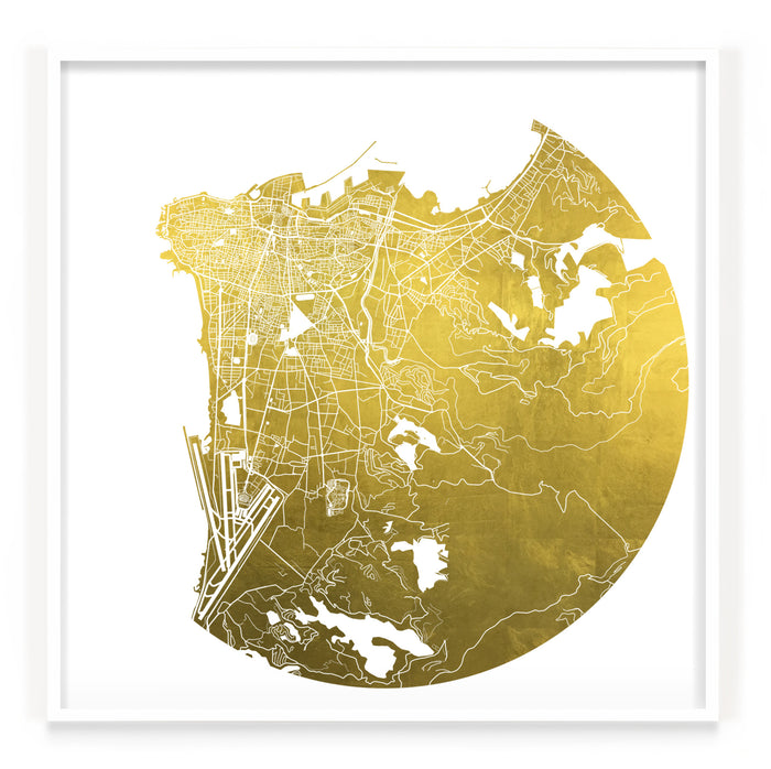 Mappa Mundi Beirut (24 Karat Gold)