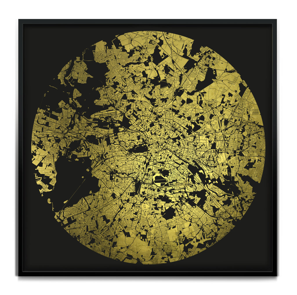 Mappa Mundi Berlin (24 Karat Gold)