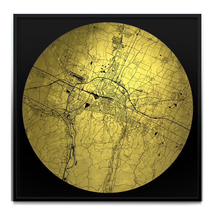 Mappa Mundi Bologna (24 Karat Gold)