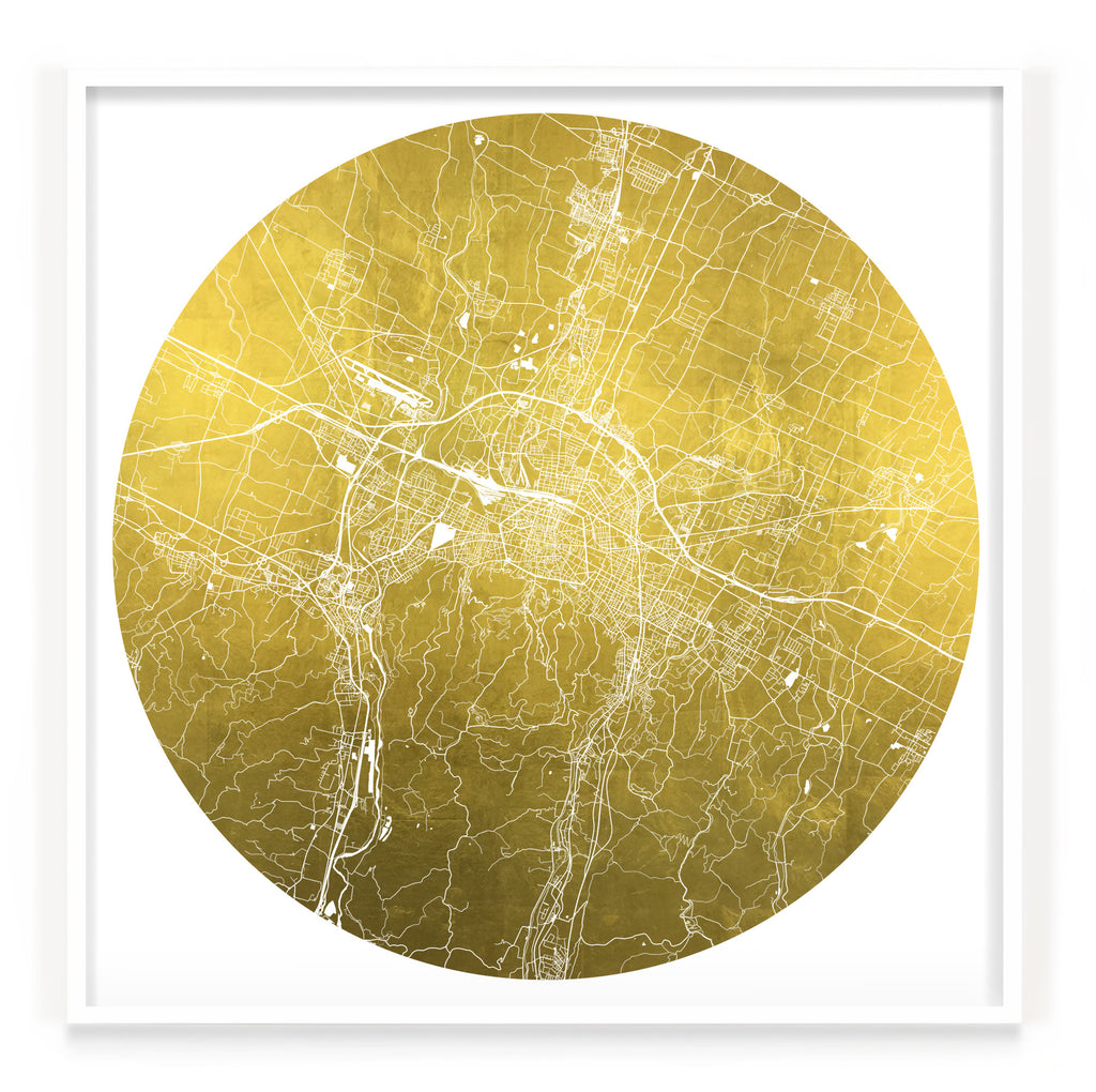 Mappa Mundi Bologna (24 Karat Gold)