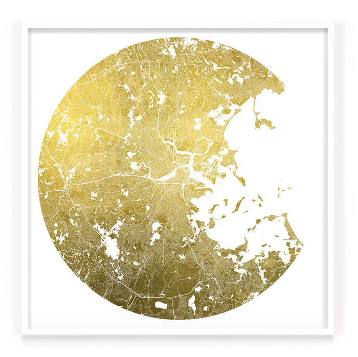 Mappa Mundi Boston (Greater) (24 Karat Gold)