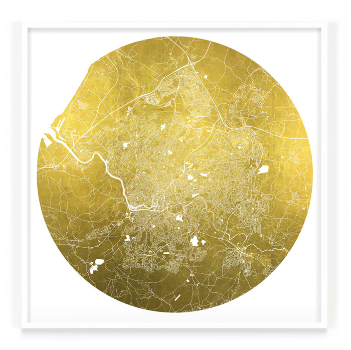 Mappa Mundi Bristol (24 Karat Gold)