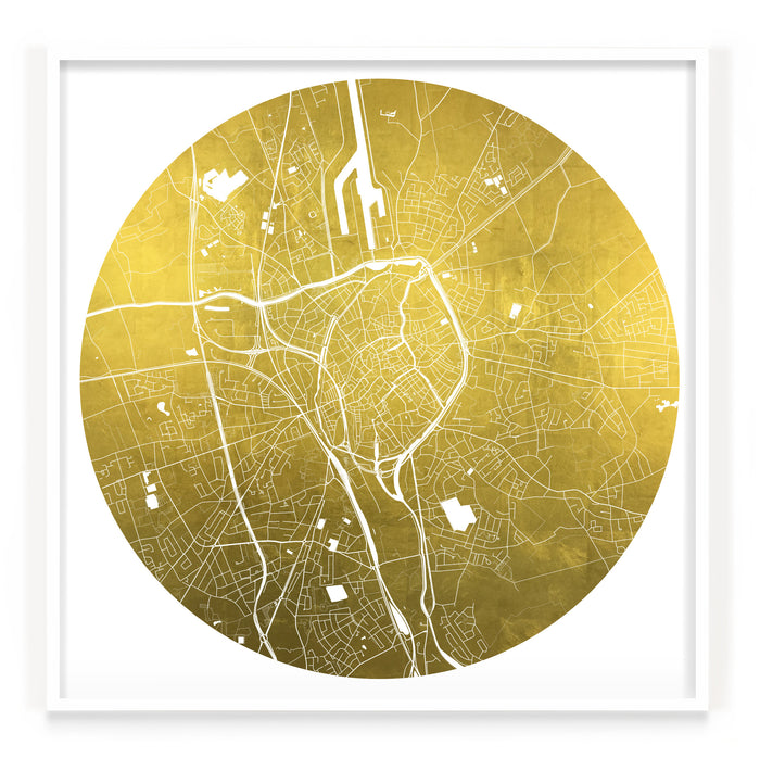 Mappa Mundi Bruges (24 Karat Gold)