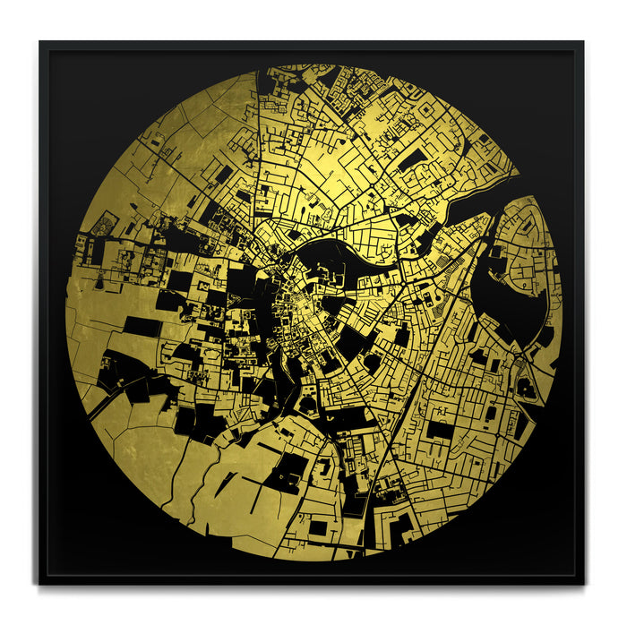 Mappa Mundi Cambridge (24 Karat Gold)