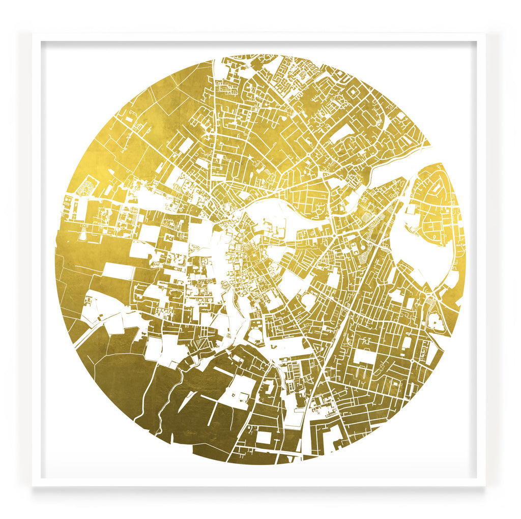 Mappa Mundi Cambridge (24 Karat Gold)