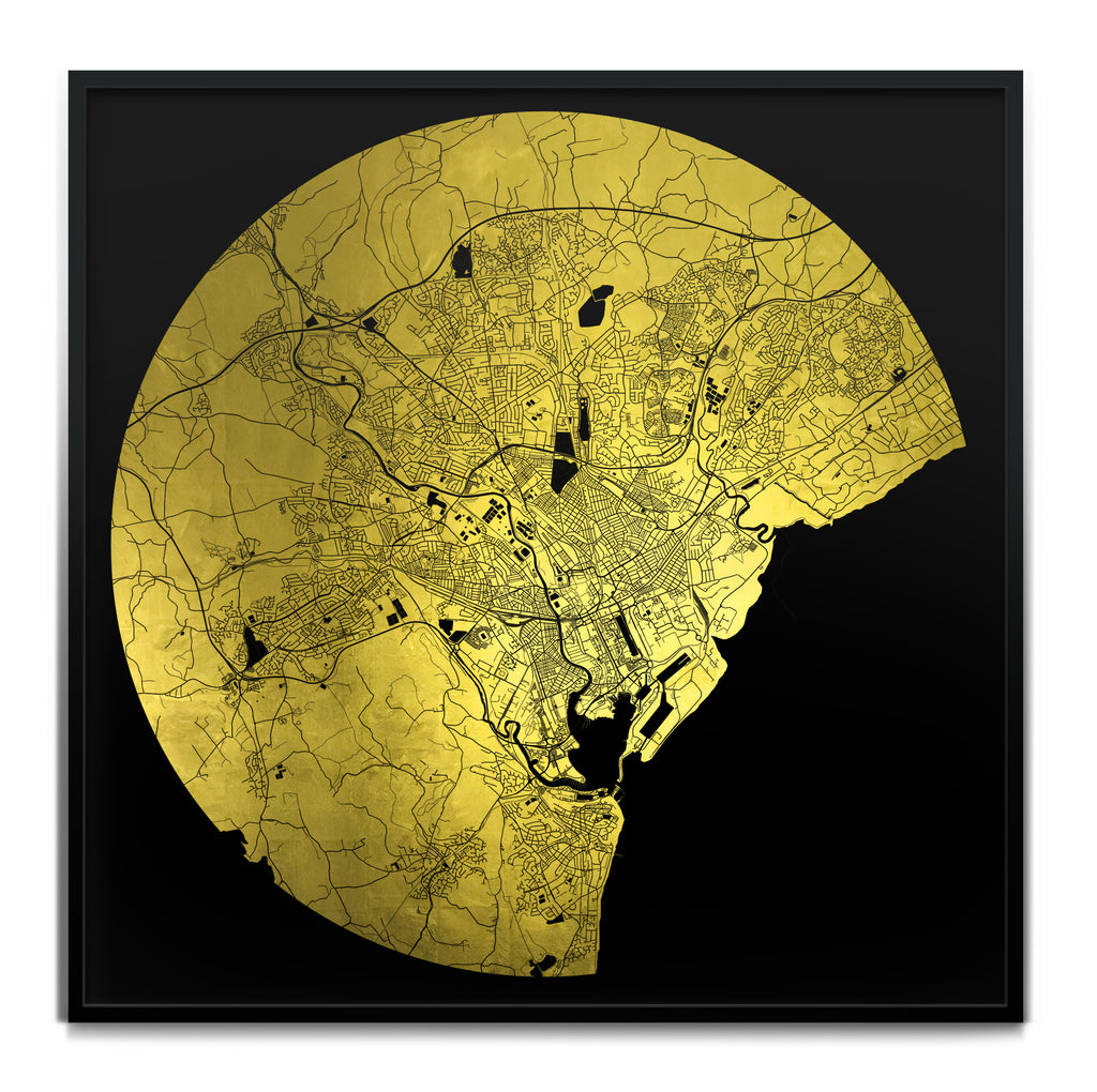 Mappa Mundi Cardiff (24 Karat Gold)
