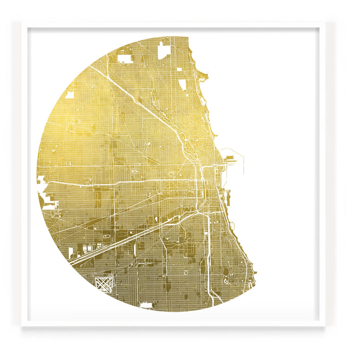 Mappa Mundi Chicago (Downtown) (24 Karat Gold)