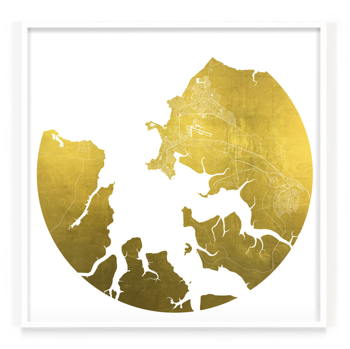 Mappa Mundi Darwin (24 Karat Gold)