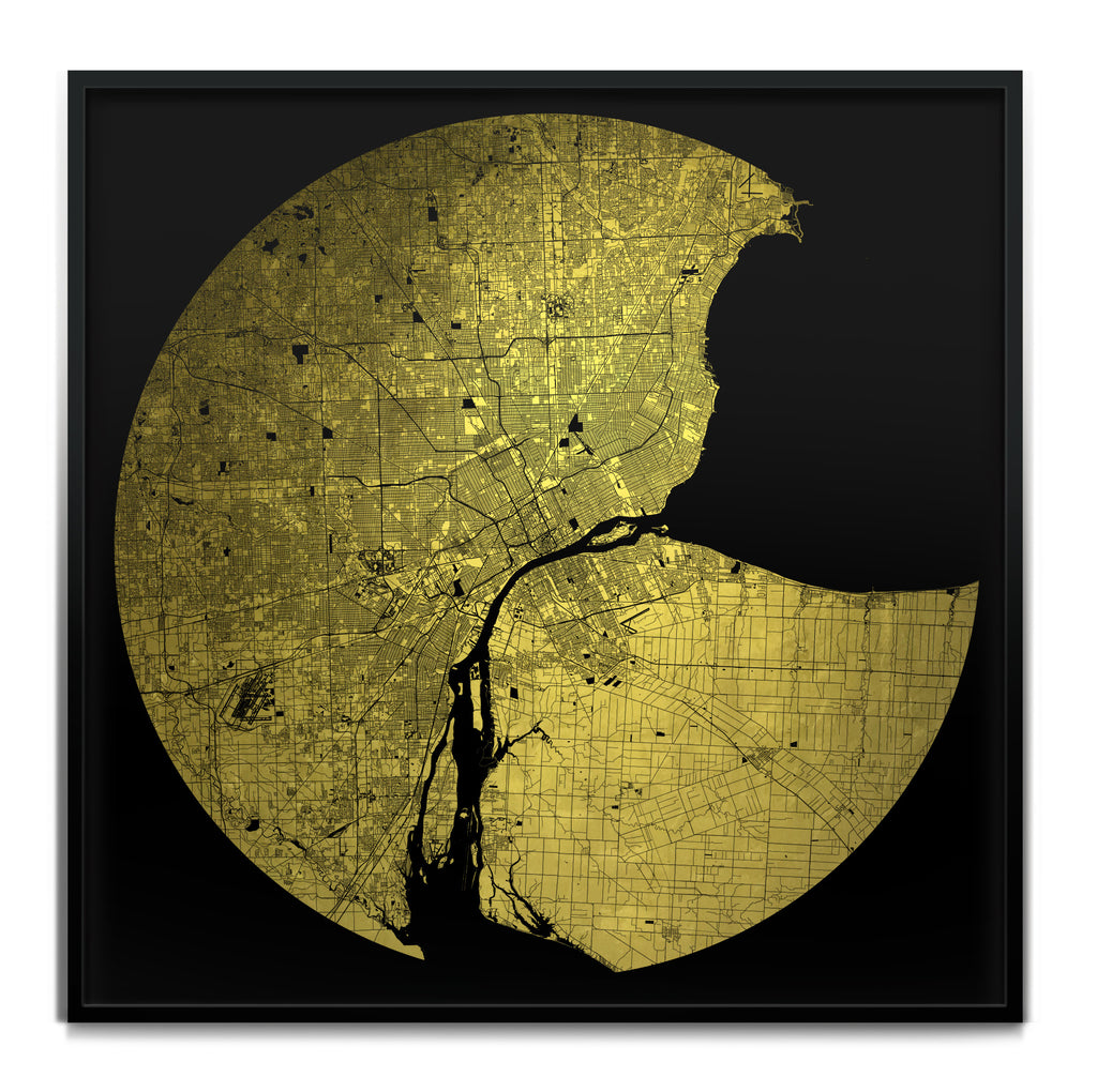 Mappa Mundi Detroit (24 Karat Gold)