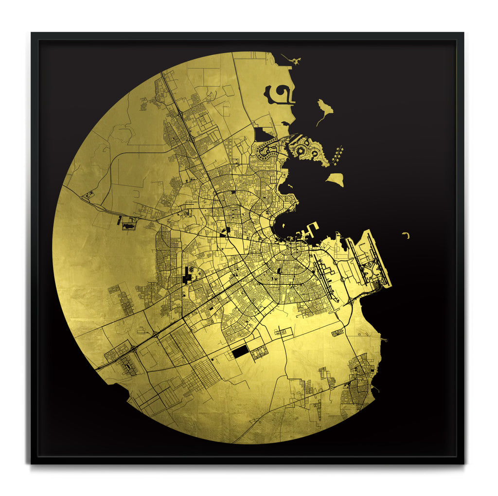 Mappa Mundi Doha (24 Karat Gold)