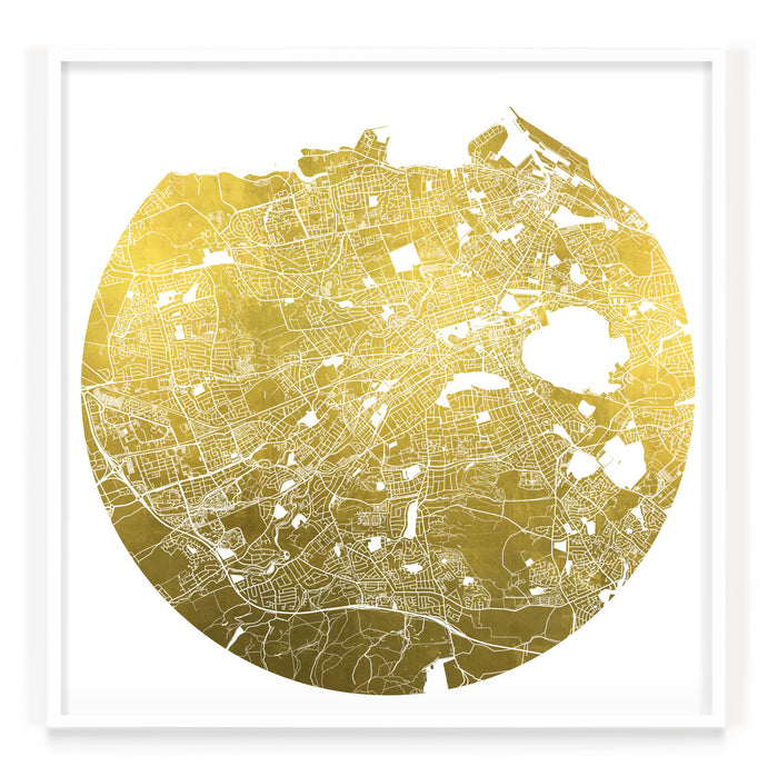 Mappa Mundi Edinburgh (24 Karat Gold)