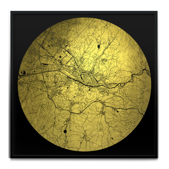 Mappa Mundi Florence (24 Karat Gold)