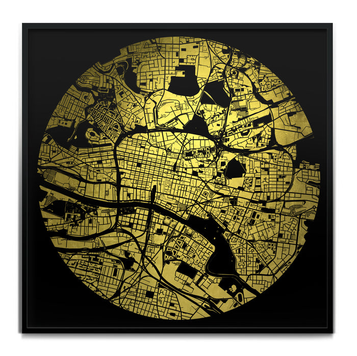 Mappa Mundi Glasgow (24 Karat Gold)