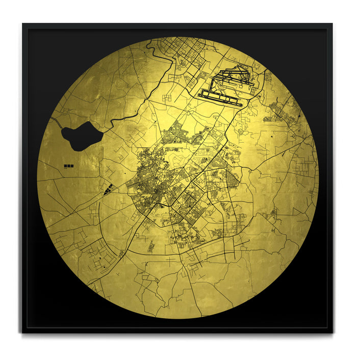 Mappa Mundi Guragaon (24 Karat Gold)