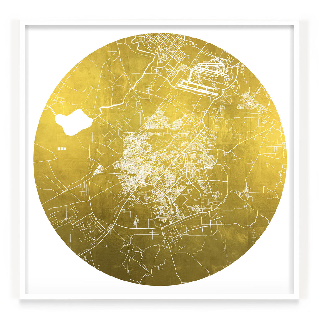 Mappa Mundi Guragaon (24 Karat Gold)