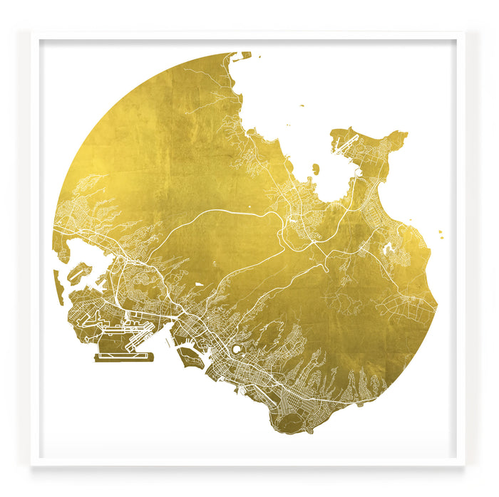 Mappa Mundi Honolulu (24 Karat Gold)