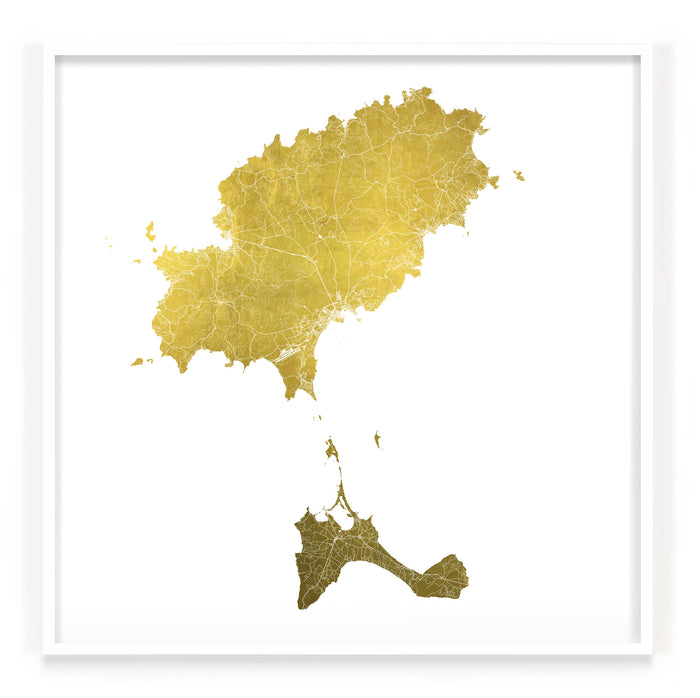 Mappa Mundi Ibiza and Formentera (24 Karat Gold)