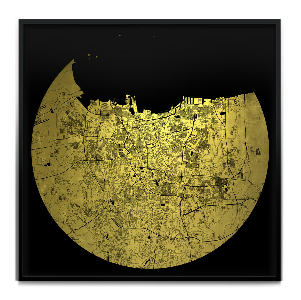 Mappa Mundi Jakarta (24 Karat Gold)