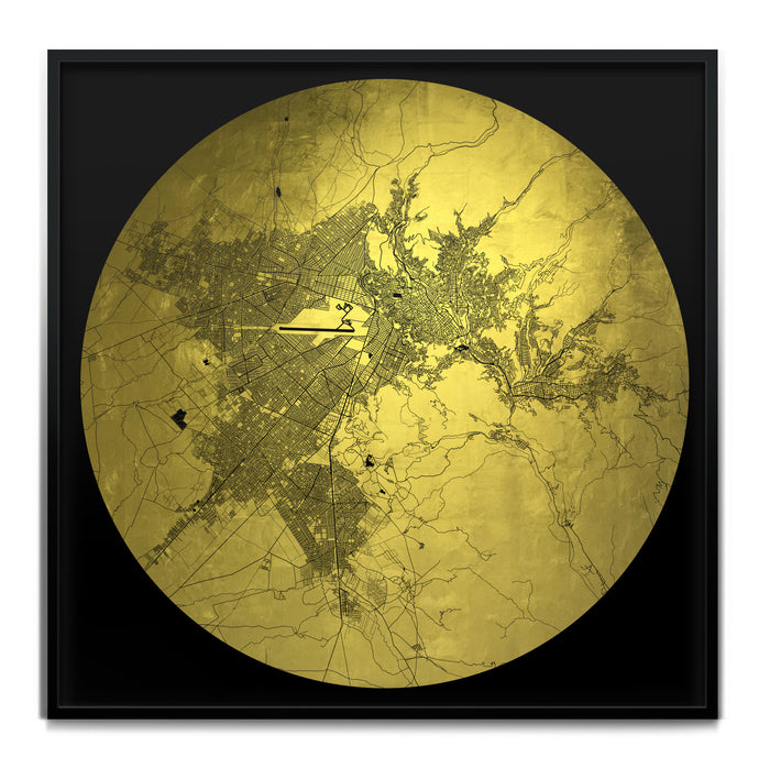 Mappa Mundi La Paz (24 Karat Gold)