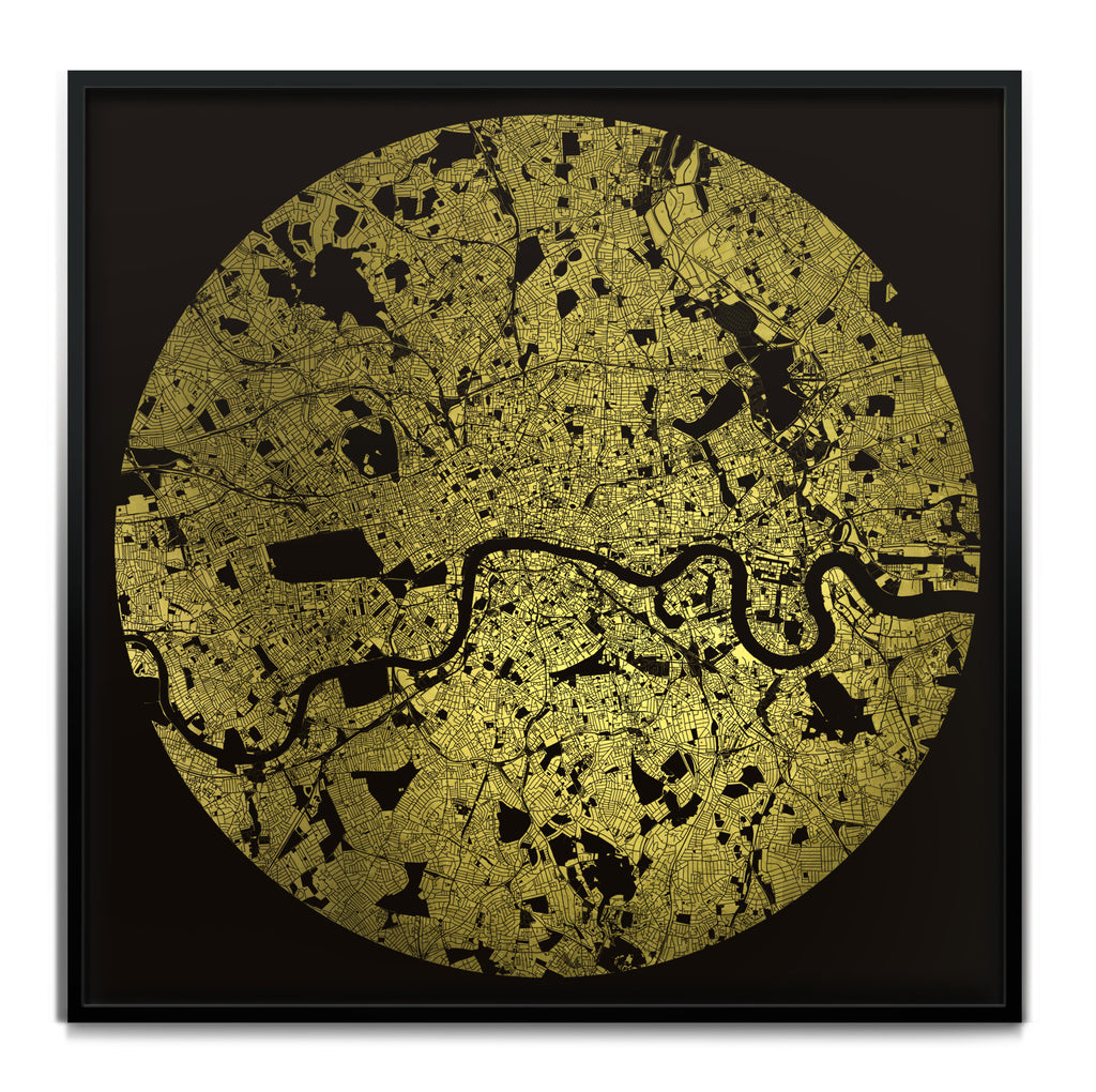 Mappa Mundi London (24 Karat Gold)