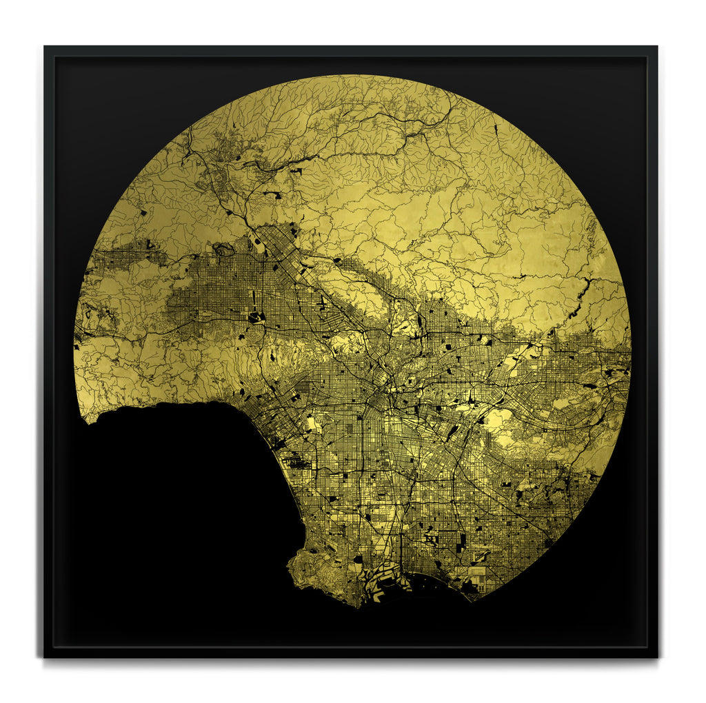 Mappa Mundi Los Angeles (24 Karat Gold)