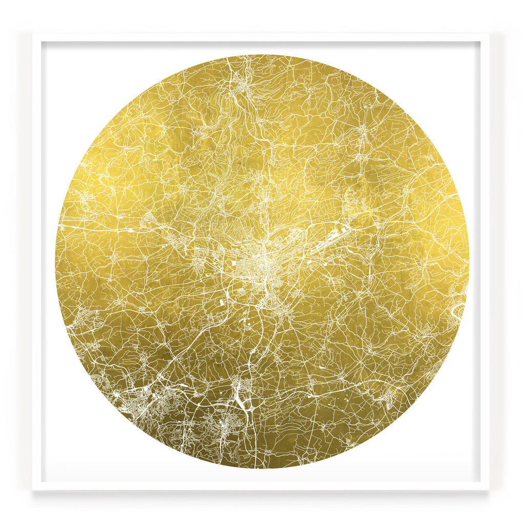 Mappa Mundi Luxembourg (24 Karat Gold)