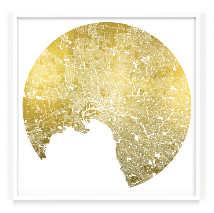 Mappa Mundi Melbourne (24 Karat Gold)