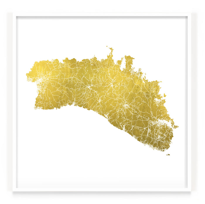 Mappa Mundi Menorca (24 Karat Gold)