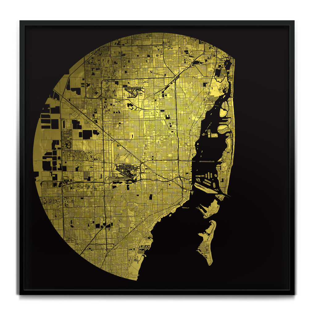 Mappa Mundi Miami (Greater) (24 Karat Gold)