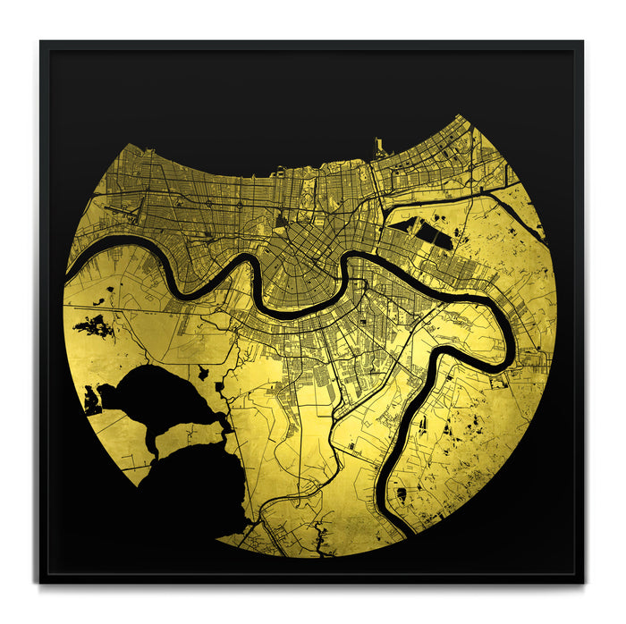 Mappa Mundi New Orleans (24 Karat Gold)