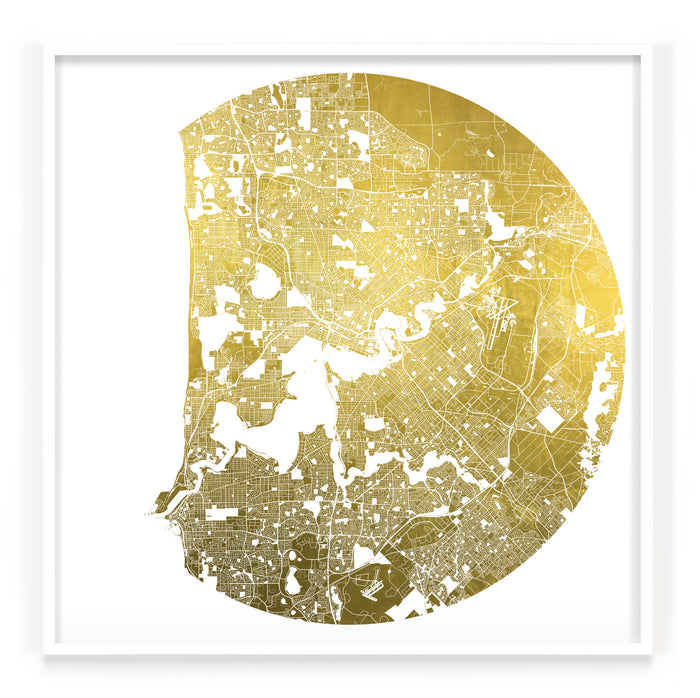 Mappa Mundi Perth (24 Karat Gold)