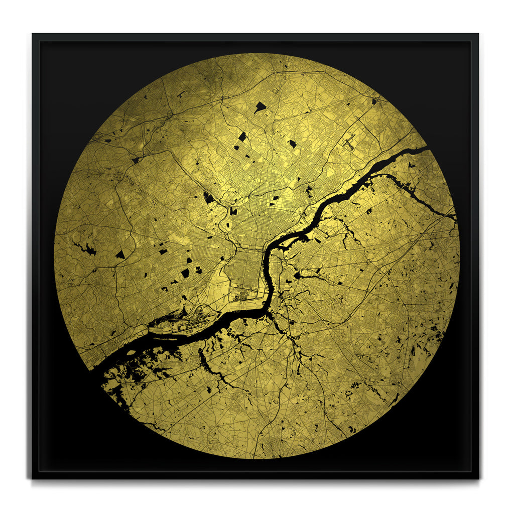 Mappa Mundi Philadelphia (24 Karat Gold)