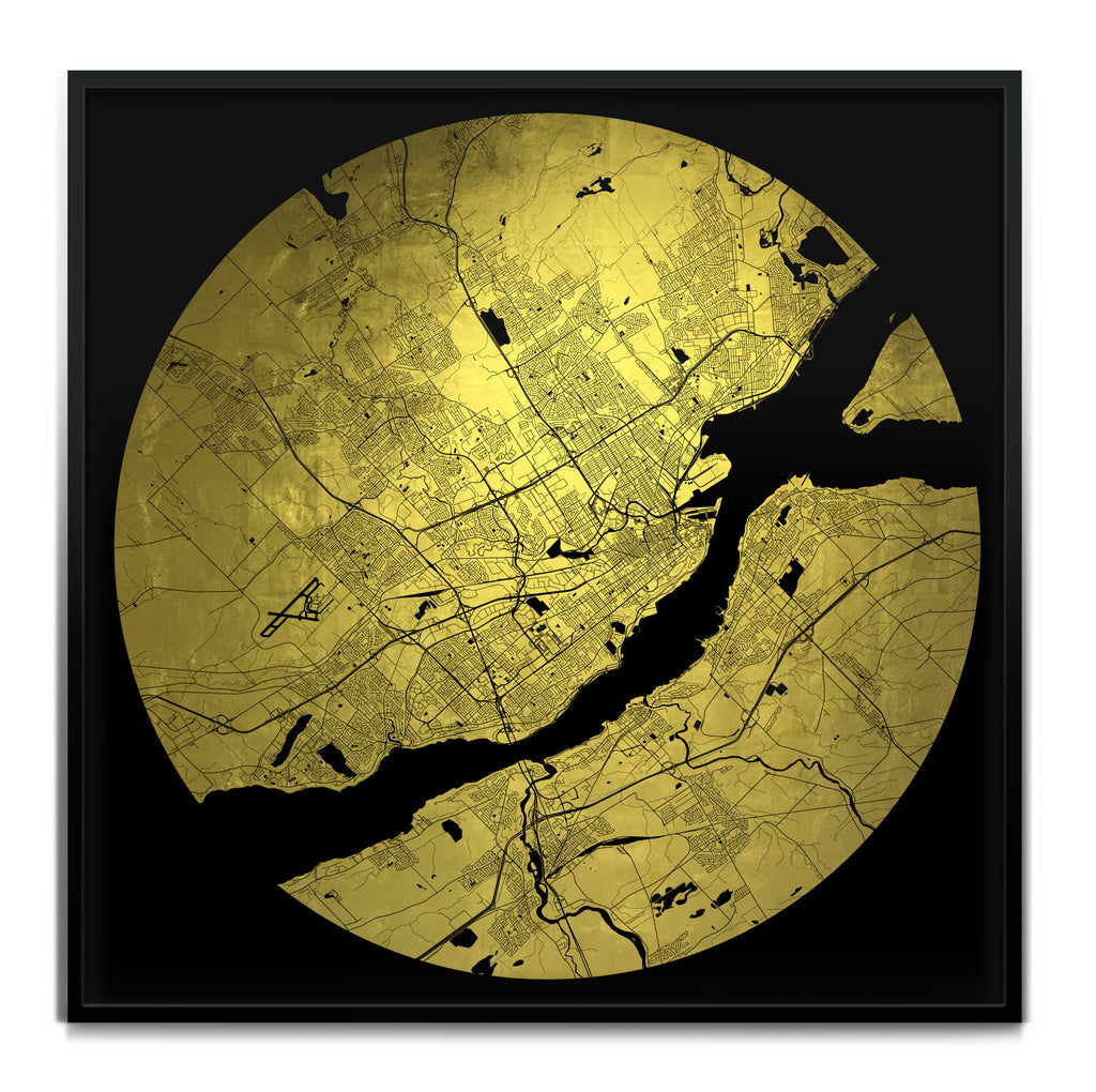Mappa Mundi Quebec (24 Karat Gold)