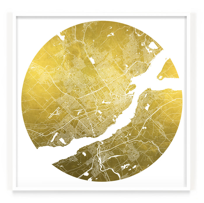 Mappa Mundi Quebec (24 Karat Gold)