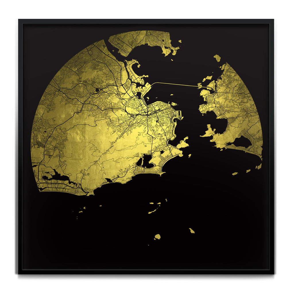 Mappa Mundi Rio de Janeiro (24 Karat Gold)