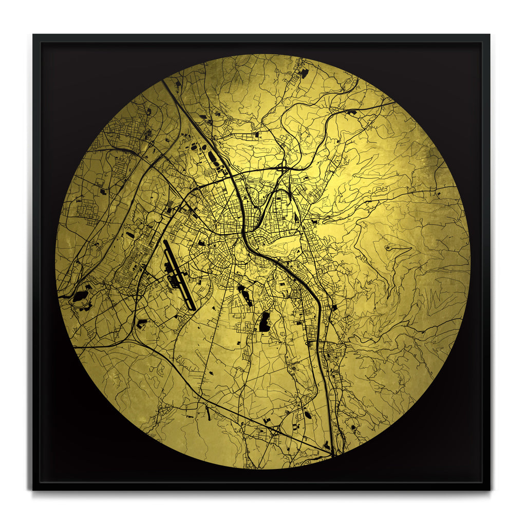 Mappa Mundi Salzberg (24 Karat Gold)