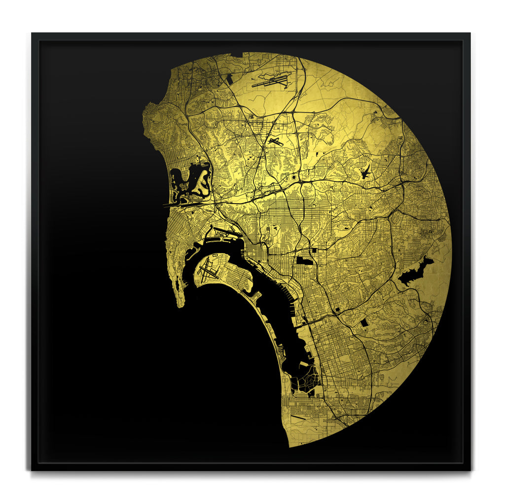 Mappa Mundi San Diego (24 Karat Gold)