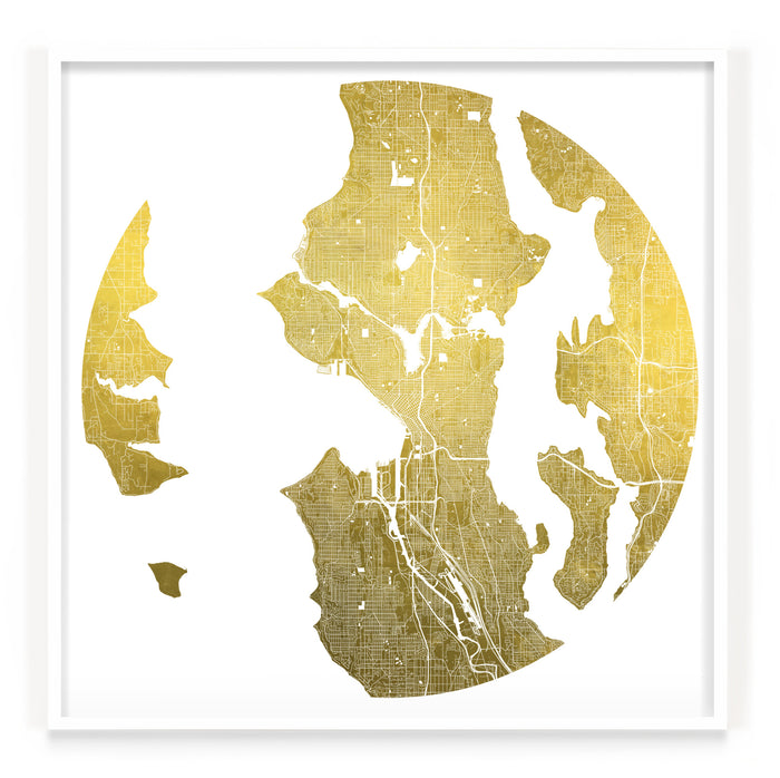 Mappa Mundi Seattle (24 Karat Gold)