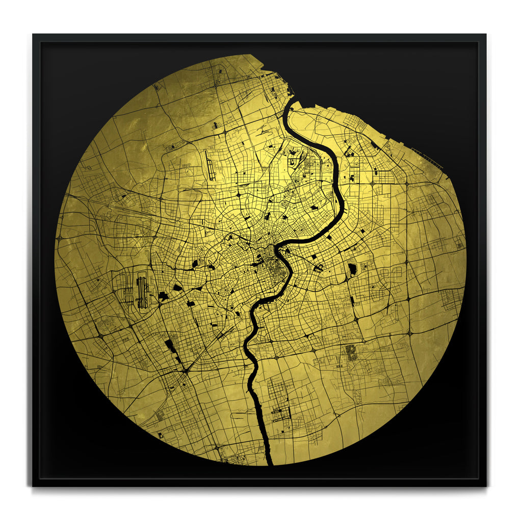 Mappa Mundi Shanghai (24 Karat Gold)