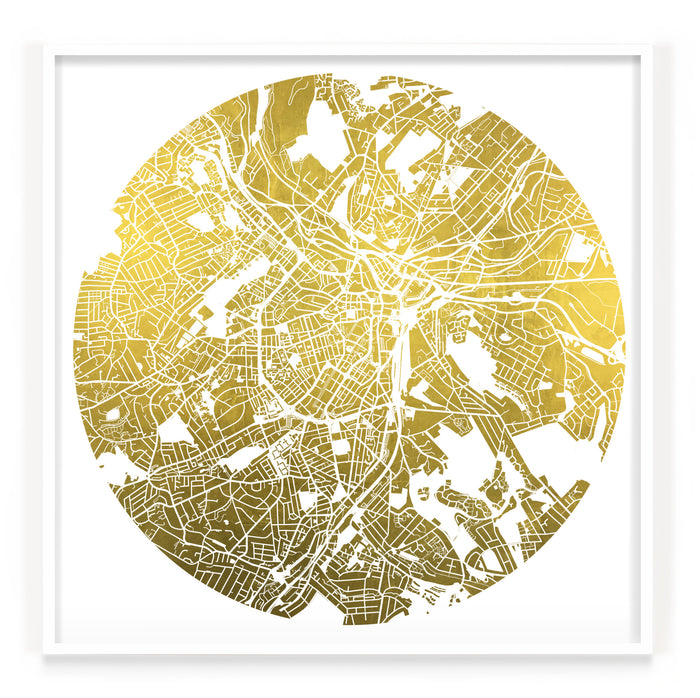 Mappa Mundi Sheffield (24 Karat Gold)