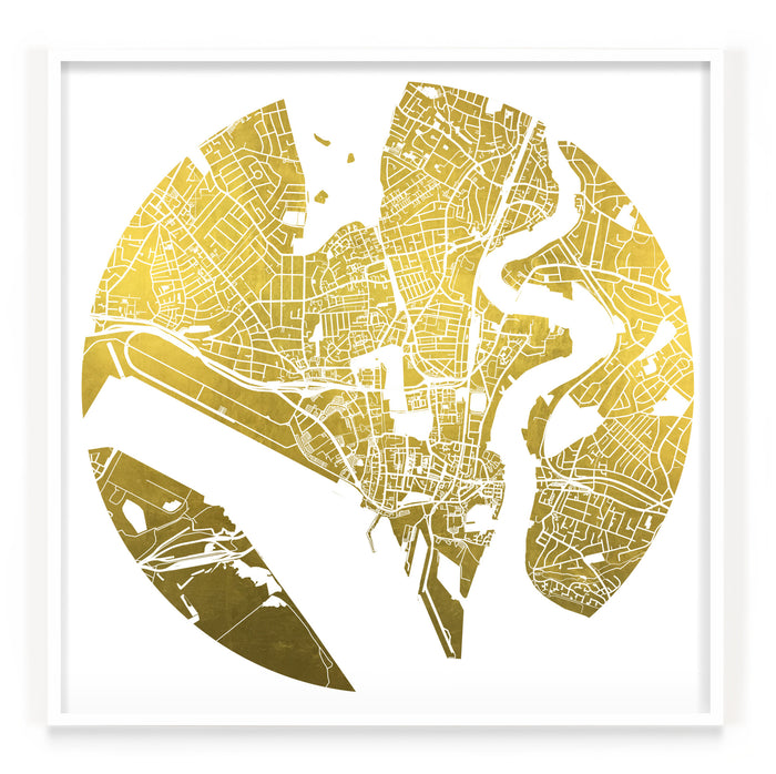Mappa Mundi Southampton (24 Karat Gold)