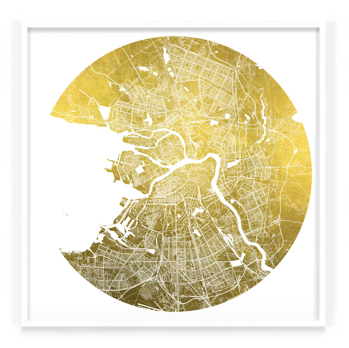 Mappa Mundi St. Petersburg (24 Karat Gold)